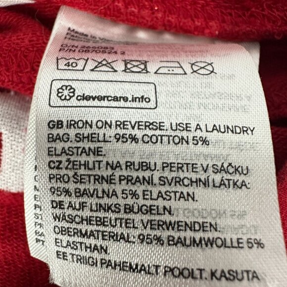 H&M Girls Red Heart Print Pants Size 6-7Y - Picture 6 of 6